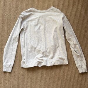 Lululemon All Yours Organic Cotton Long-Sleeve Shirt, XS, Heathered Core Grey